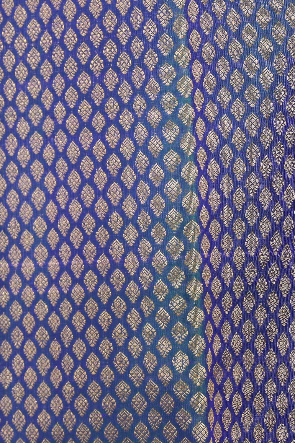 Image of Kanjivaram Silk Teal Blue Saree